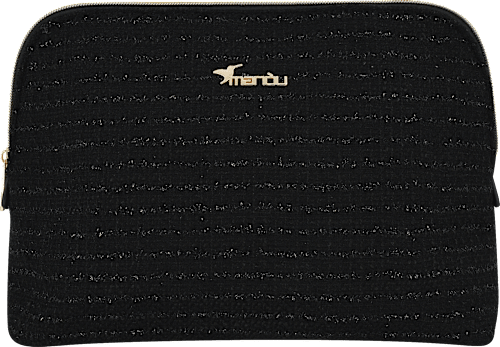 Kulturbeutel schwarz Glitzer Soapland