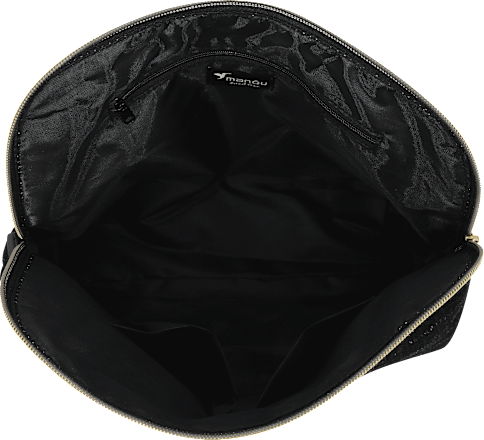 Kulturbeutel schwarz Glitzer Soapland