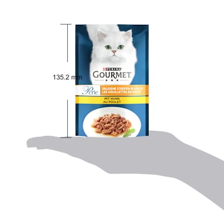 Nassfutter Katze mit Huhn, Perle - erlesene Streifen in Sauce Purina Gourmet
