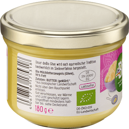 Ghee, geklärte Butter dmBio