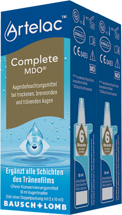 Artelac Complete MDO Augenbefeuchtungsmittel 2 x à 10ml Artelac