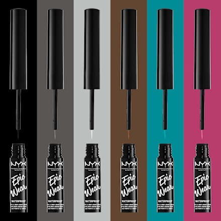 Liquid Eyeliner Epic Wear Metallic Waterproof 02 Gun Metal NYX PROFESSIONAL MAKEUP