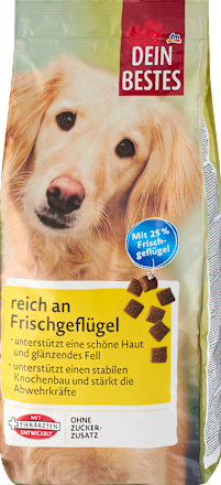 granule pro psy s čerstvým drůbežím masem Dein Bestes