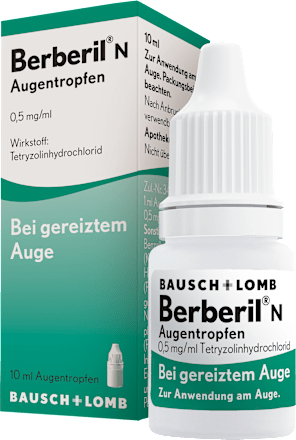 Berberil N Augentropfen 0,5 mg/ml Tetryzolinhydrochlorid Berberil