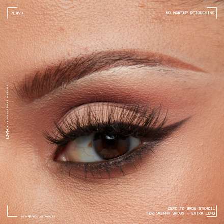 Augenbrauenschablone Zero To Brow 01 Thin Brow NYX PROFESSIONAL MAKEUP