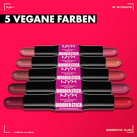 Blush Wonder Stick Cream Light Peach & Baby Pink 01 NYX PROFESSIONAL MAKEUP