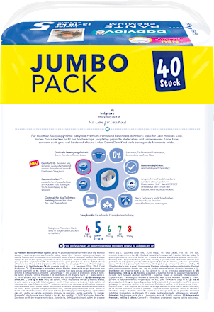 Bugyipelenka Junior, 5-ös méret, 13-18 kg, duo pack babylove