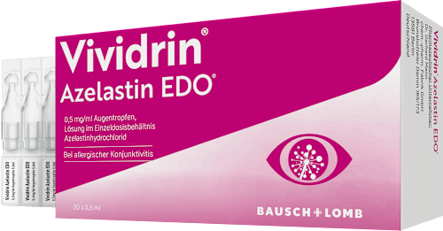 Vividrin Azelastin EDO 0,5 mg/ml Augentropfen, Lösung  20 x 0,6ml im Einzeldosisbehältnis Azelastinhydrochlorid Vividrin