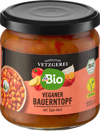 Veganer Bauerntopf mit Soja-Hack dmBio