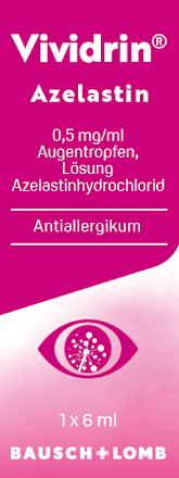 Vividrin Azelastin 0,5 mg/ml Augentropfen, Lösung Azelastinhydrochlorid Vividrin