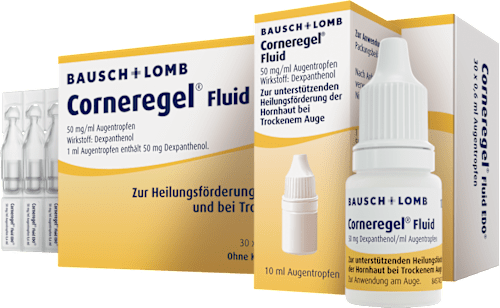 Corneregel Fluid 3 x 10ml Augentropfen, Lösung 50 mg/ml Dexpanthenol Corneregel