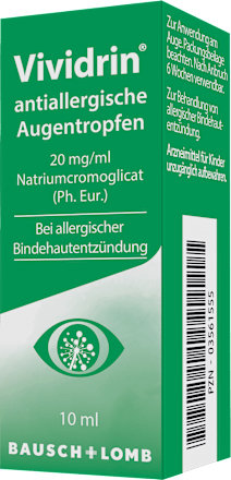 Vividrin antiallergische Augentropfen 20mg/ml Natriumcromoglicat (Ph. Eur.) Vividrin