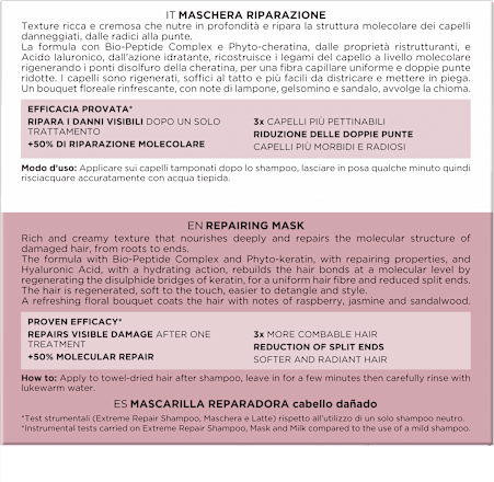 Maschera riparazione Extreme Repair BIOPOINT