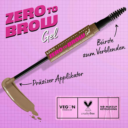 Augenbrauengel  Zero To Brow Gel 02 Ash Blonde NYX PROFESSIONAL MAKEUP