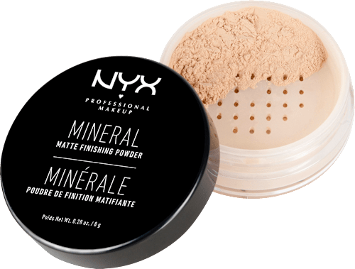 Puder Mineral Matte Finishing 01 Light/Medium  NYX PROFESSIONAL MAKEUP