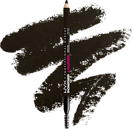 Szemöldökceruza Powder Louder - Nr. 09 Black/Fekete NYX PROFESSIONAL MAKEUP