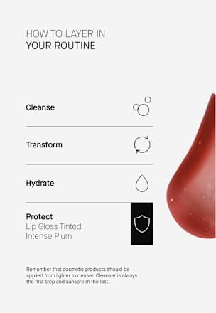 Lipgloss Intense Plum LSF 50, regenerierend Transparent Lab