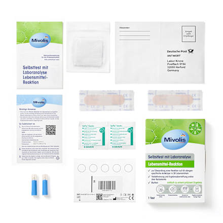 Selbsttest mit Laboranalyse Lebensmittel-Reaktion, 1 Anwendung Mivolis