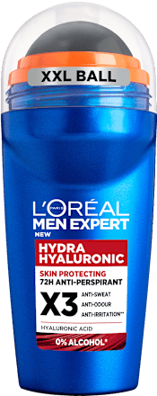 Pánsky guľôčkový antiperspirant Hydra Hyaluronic X3 L'ORÉAL PARiS MEN EXPERT