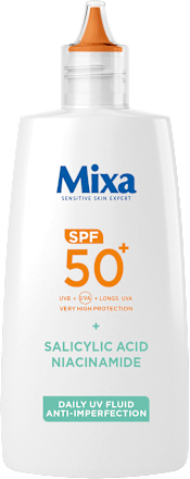 Denný pleťový UV fluid Anti Imperfection Salicylic Acid Niacinamide SPF 50+ Mixa