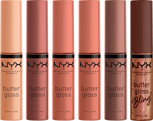 Lipgloss Set Home Alone 6tlg Butter Gloss Pizza Vault, Nude NYX PROFESSIONAL MAKEUP
