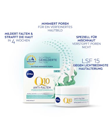 Gesichtscreme Q10 Porenverfeinernd LSF 15 NIVEA