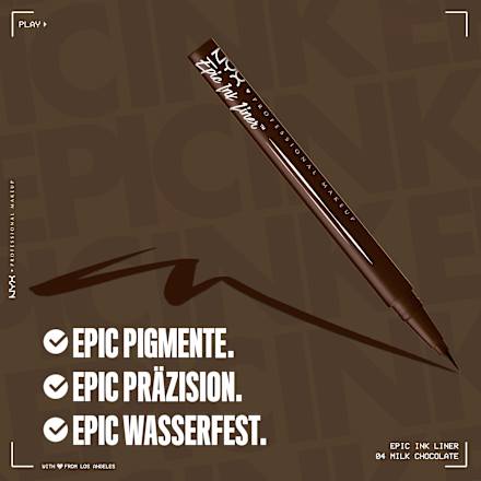 Eyeliner Epic Ink Liner 04 Milk Chocolate NYX PROFESSIONAL MAKEUP