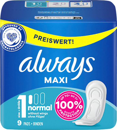 Maxi-Binden Normal always