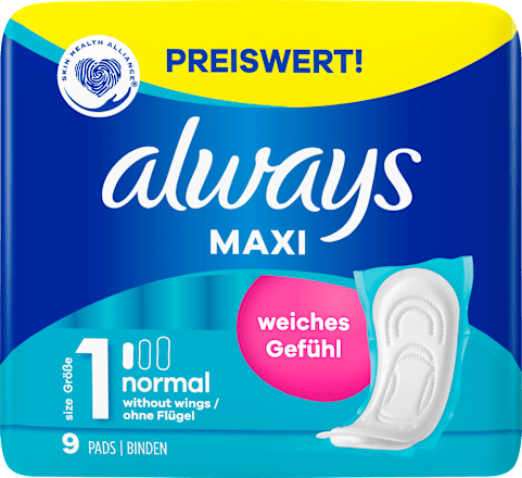 Maxi-Binden Normal always