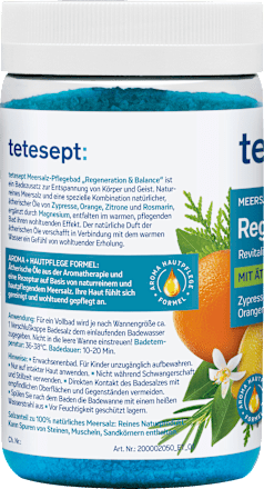 Meersalz-Pflegebad Regeneration & Balance tetesept