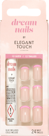 Künstliche Nägel Dream Nails Pink Tips Elegant Touch