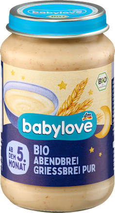 Pappa della sera Semolino puro babylove