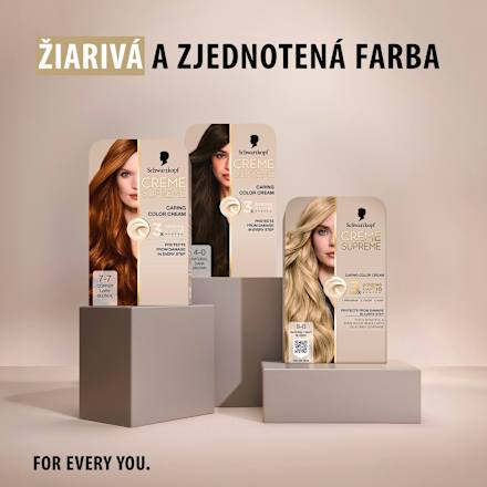 Farba na vlasy - 7-7 medená blond Schwarzkopf CREME SUPREME