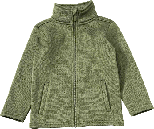 Jacke aus Strickfleece, grün, Gr. 86 PUSBLU