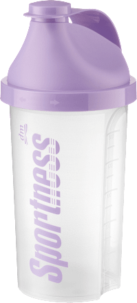Shaker za pripravo napitkov, lila (500 ml) Sportness