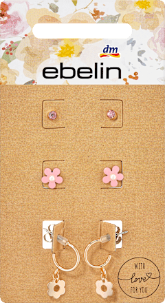Ohrstecker Blume Gold-Optik ebelin