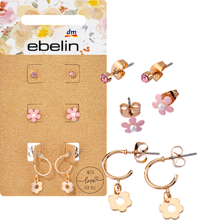 Ohrstecker Blume Gold-Optik ebelin
