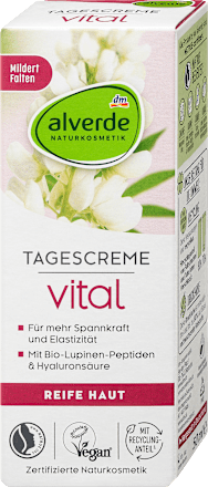 Denný pleťový krém vital s bio lupinovými peptidmi alverde NATURKOSMETIK
