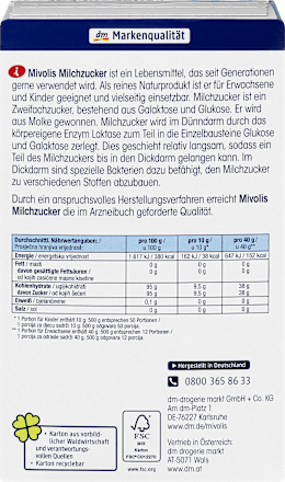 Milchzucker Mivolis
