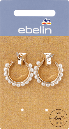 Creolen mit Perlen Gold-Optik ebelin