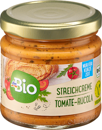 Brotaufstrich, Streichcreme Tomate-Rucola  dmBio