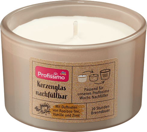 Duftkerze Refill Glas klein  Profissimo