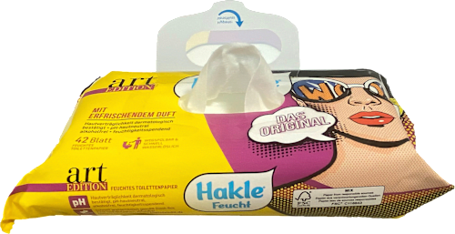Feuchtes Toilettenpapier Sonderedition Hakle