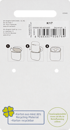 Kopfhörer-Case mit Herz-Print ebelin