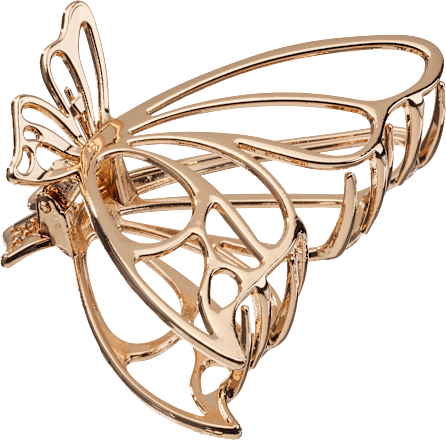 Haarklammer Metall Schmetterling Gold-Optik ebelin