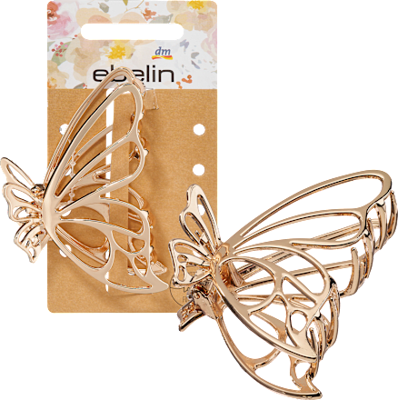 Haarklammer Metall Schmetterling Gold-Optik ebelin