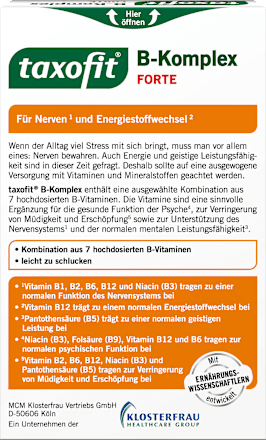 Vitamin B-Komplex Tabletten 40 St. taxofit
