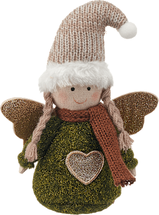 Stoffaufsteller, Mädchen, braun-grün BOLTZE