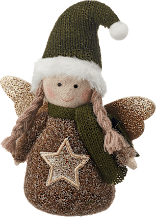 Stoffaufsteller, Mädchen, braun-grün BOLTZE