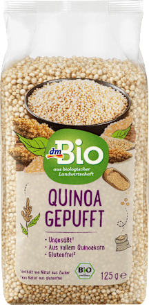 bio pufovaná quinoa dmBio